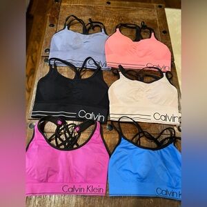 Calvin Klein Performance 6 bras size S.